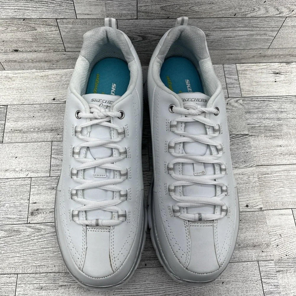 Skechers Elite White Casual Shoes Sneakers 11798 Women Size 10‎